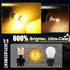 iBrightstar 3157 LED Bulb Amber, 3157a LED Turn Signal Bulbs Super Bright for Rear Front Blinker Lights and Turn Signal Lights, 2 Pack...