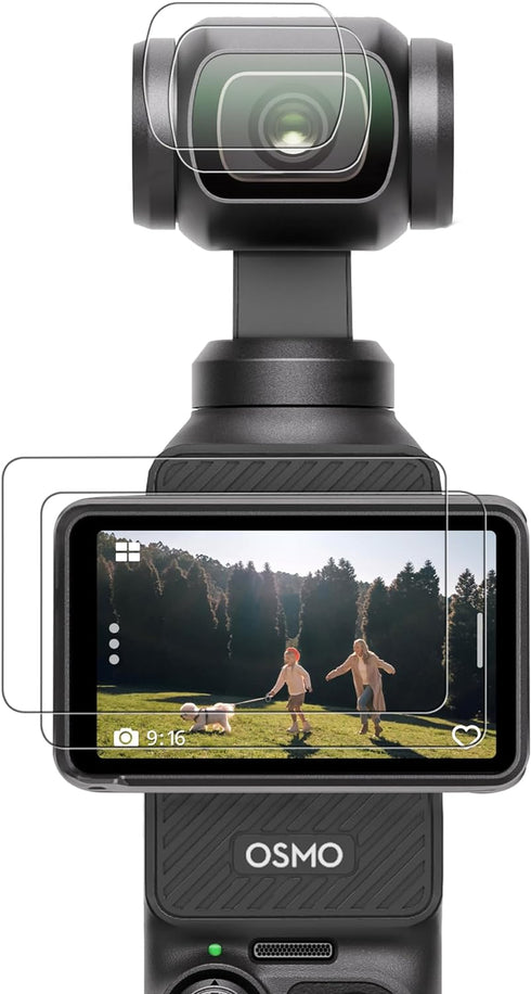 CYNOVA DJI Osmo Pocket 3 Screen Protector, Osmo Pocket 3 Lens Protector for DJI Osmo Pocket 3 Accessories with Tempered Glass LCD Display Film, Ul...