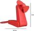 O2COOL Personal Battery Pocket and Table Desk Fan - Carabiner Clip - Flip Down Stand - Quiet - Foam Blades - Red...