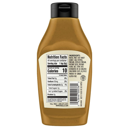 Maille x Mike's Hot Honey Special Edition Savory-Sweet Condiment with a Spicy Kick Hot Honey Dijon Mustard Gluten-Free, Shelf-Stable 9.4oz...
