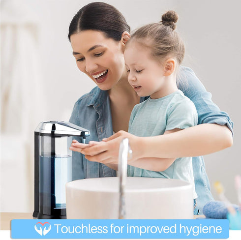 Secura 17oz Automatic Liquid Soap Dispenser, Touchless Battery Operated Hand Soap Dispenser with Adjustable Soap Dispensing Volume Control Dial, P...