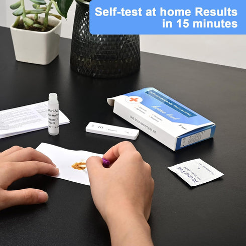 Helicobacter Pylori Test Kits, H. Pylori?h. Pylori Stool (Antigen) 10-15 Minutes of Quick Home Testing, The Result is Highly Accurate, Easy to Rea...
