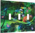 Decorative Switch Plate Covers Forest Spring Enchanted Fairy Wonderland Green Ground 3 Gang Light Switch Cover Triple Toggle Wall Plate Electrical...