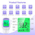 Thermometer for Baby and Adults, KKmier No Touch Forehead Thermometer, Digital Thermometer with Fever Alarm, 2s Accurate Instant Reading, 99 Sets ...