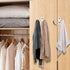 6 Pcs Double Prong Robe Hooks, Dual Coat Hooks Wall Mounted Hanging Clothes for Bathroom Bedroom Door Wall Retro Metal Cloth Hanger Double Coat Ho...