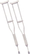 Drive Medical Aluminum Crutch with Comfortable Underarm Pad and Handgrip, Gray, Adult...