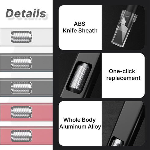 T TOVIA Precision Hobby Knife Set with 10 High Carbon Steel Blades - Crafting Knife Kit for Art, Architecture Modeling, and Scrapbooking - Red...