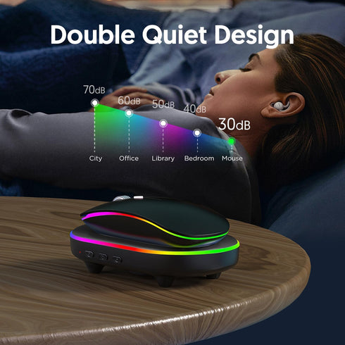 Neises Mouse Jiggler with Power Adapter and ON/Off Switch Mouse Mover Simulator, Driver-Free Mouse Movement Simulation for Computer Awakening Mous...