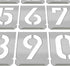 HAUTMEC Vintage Stainless Steel Numbers Stencils, 0 to 9 Stainless Steel Stencils & Holder, 50mm Numbers, Shop Stencil, Advertising Stencilling, C...