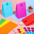 Cooraby 30 Pack Rainbow Gift Bags Candy Paper Bags with Stickers 5.1 x 3.1 x 9.4 Inches Snack Sweet Craft Bags for Birthday Wedding Party Annivers...