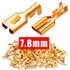 Twidec/100PCS 7.8mm Female Spade Connector Quick Splice Crimp Terminals Non Insulated Wire Connector for Electrical Wiring Relay Car Audio Speaker...