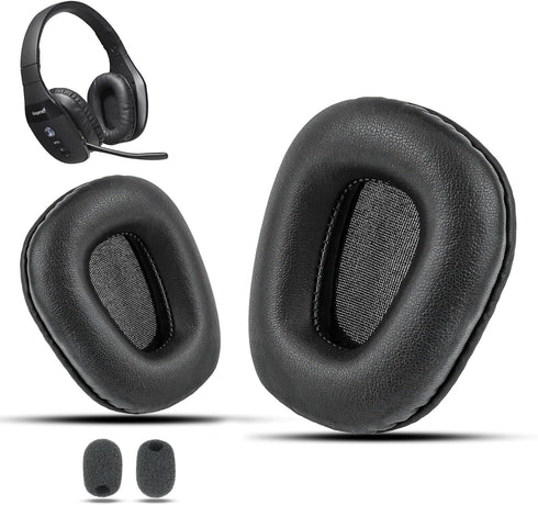 Krone Kalpasmos Blue Parrot Ear Cushion, Replacement Ear Pads for Blueparrott B450-XT, Blue Parrot Bluetooth Headset 450 Compatible, Includes Micr...