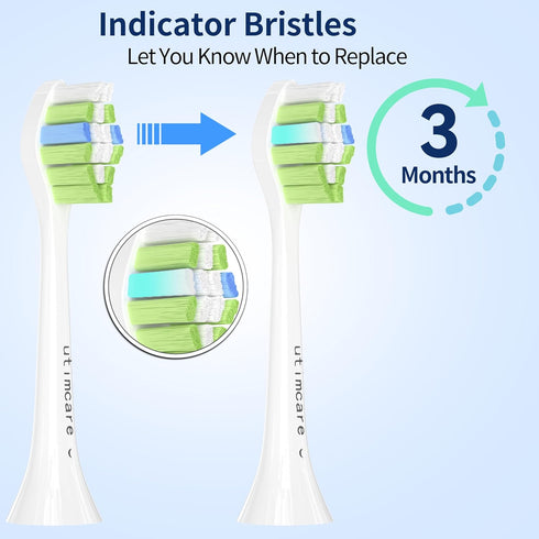 Replacement Toothbrush Heads Compatible with Philips Sonicare Electric Toothbrush, White, 10 Pack Refills....