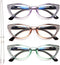 EYEURL Cat Eye Reading Glasses for Women Blue Light Blocking 3 Pack Computer Readers 1.75 with Spring Hinge Eyeglasses Stylish Bright Flashing Des...