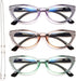 EYEURL Cat Eye Reading Glasses for Women 2.25 Blue Light Blocking 3 Pack Computer Readers with Comfortable Spring Hinge Lightweight Eyeglasses for...