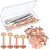 Hotop Copper Rivet and Burr Washers for Leather Work #9 and #12 Brass Rivets Setter Install Setting Tool with Hole Punch Cutter Kit for Belts Wall...