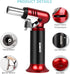 Semlos Butane Torch with Fuel Gauge, Refillable Kitchen Torch Lighter with Safety Lock and Adjustable Flame for DIY, Creme Brulee and Soldering(Bu...