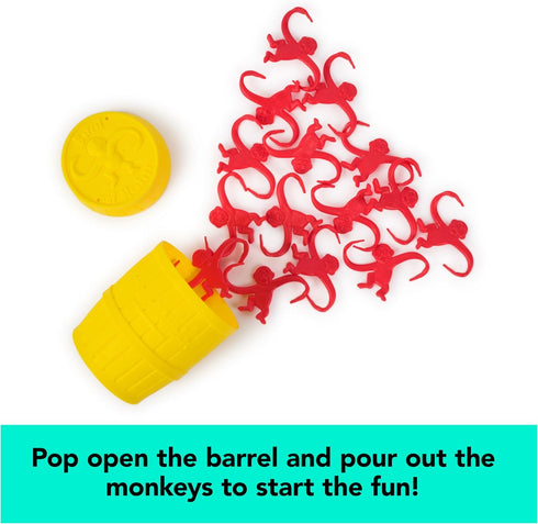 Barrel of Monkeys Retro Linking Family Game | Preschool Games | Classic Games | Games for Family Game Night, for Ages 3+...