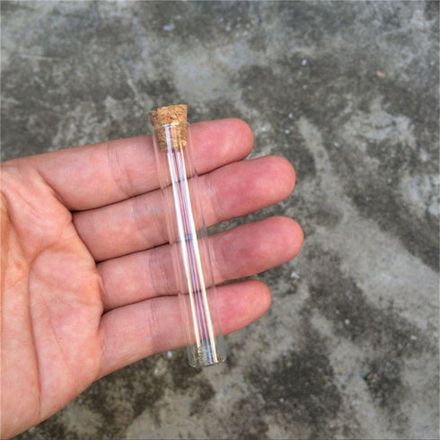 100pcs 5ml Mini Glass Bottles Pendants With Cork Stopper Small Bottle Decoration Crafts Vials Jars Gift DIY Bottles (12x75mm)...