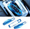 Jaronx 3PCS Remote Key Covers for Boxster Turbo Cayenne Panamera Macan Cayman 911 ,Glossy Blue Key Fob Shell Cover Painted Keyless Entry Skin Prot...