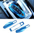 Jaronx 3PCS Remote Key Covers for Boxster Turbo Cayenne Panamera Macan Cayman 911 ,Glossy Blue Key Fob Shell Cover Painted Keyless Entry Skin Prot...