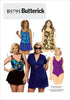 Butterick Patterns B5795 Women's Cover-Up Top Sewing Pattern, Swimdress, Swimsuit, Skirt and Briefs, Size RR (18W-20W-22W-24W)...