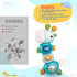 Baby Montessori Sensory Teething Toys for 3-6 6-12 Months, Food Grade Baby Teether, Newborn Infant Rattle Toys, Baby Shower Gifts, Learning Educat...