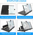 14 inch Screen Magnifier for Cell phone 3D Magnifier Screen Enlarger for Movies,Videos,Reading,Gaming-Screen Amplifie with Foldable Phone Stand Ho...