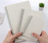 Yansanido 2 Pcs A6 Clear Graph Paper Hardcover Spiral Notebooks Journals Planner 5.7 Inch x 4.1 Inch 160 Pages (80 Sheets) Thick Paper (Grid 2 Pcs...