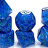Gake Keeper Games & Dice: Sui Generis Dice - Astral Dragon - Indigo - 7 pc Resin Dice Set, Holographic Glitter, 4 Layers, Role Playing Games Acces...