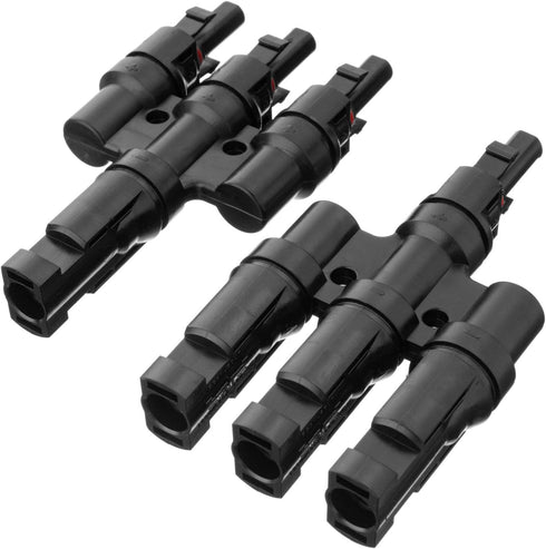Spartan Power T Branch 3 to 1 Connector Parallel Solar Panel Cable Connectors MFFF + MMMF...