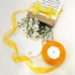 Gold Ribbon for Flower Bouquet 1 Inch 50 Yards Sheer Yellow Ribbon for Mothers Day Gift Basket Tulle Ribbon for Gift Wrapping Ribbons for Crafts S...
