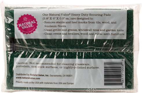 Natural Value Scouring Pads 2ct 4pk...