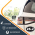 Magnet Me Up: 26.2 Marathon Inverted Black Oval Magnet Decal - 4x6 Inches, Heavy-Duty Automotive Magnet for Car, Truck, SUV & Other Surfaces - Run...