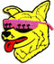 Nipitshop Patches Animal Cool Husky Dog with Sunglasses Movie Comics Cartoon Logo Kid Baby Jacket T Shirt Patch Sew Iron on Embroidered Symbol Bad...