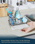Consumest Sponge Holder for Kitchen Sink, Sink Caddy Kitchen Sink Organizer with Removable Drip Tray for Countertop Dish Soap Holder Dispenser Bru...