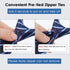 Mantieqingway Zipper Ties for Men Boy Pre-tied Neck Tie 3.15'' Polyester Woven Jacquard Tie Zip on Neckties for Wedding Party (Blue Stripe)...