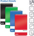 Better Office Products Spiral Memo Pads, 24 Pack, 3 x 5 inches, 60 Sheets, College Rule, Assorted Solid Colors, 24 Pack...