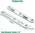 4 PCS Wood Bed Rail Connecting Fittings?5 Inch Thicken Bed Rail Fasteners Zinc Round Bed Hook...
