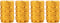 TOMALL Round Style Wheel Tyre Valve Stem Caps Gold for Motorcycles Rims Dustproof Caps...