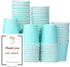 100 Pack 3 oz Paper Cups, Bathroom Paper Cups, Mouthwash Cups for Snack, Espresso, Perfect for Home Condos Rvs Campers (Blue)...