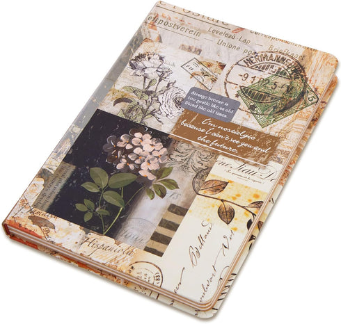 SallyFashion Vintage European Diary, Executive Notebook Hardcover Journal Retro Style Flower Theme for Women Girls Travel Office...