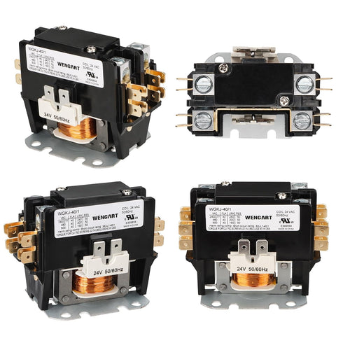Air Conditioner Contactor,24VAC Provide Stable and Reliable Control for Your Air Conditioning System,Strong Compatibility (1P_40A)...