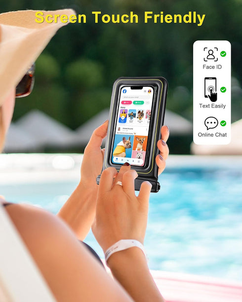 IP68 Waterproof Phone Pouch Floating: 2024 Cruise Ship Essentials Travel Must Haves Dry Bag for Vacation Beach Kayak Boat Accessories, Water proof...