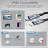 Nylon 100W USB C to USB C Cable 6.6ft, 20V/5A USB 2.0 Type C Fast Charging Cable for New iPad Pro 12.9/11, Air 4/5, Mini 6, MacBook Pro, Air 13 in...