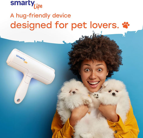Roller Pet Hair Remover & Reusable Lint Roller - Cat and Dog Fur Remover - Washable Pet Hair Removal Tool for Furniture, Couch, Bedding, Clothes, ...