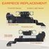for iPhone XR Earpiece Front Speaker Replacement Repair 6.1" OEM Ear Module with Ambient Light Sensor Proximity Sensor Flex Cable Connector Fix To...