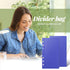 A6 Blue Cash Envelope, 2 Sets 6 Hole Budget Loose Leaf Binder Pockets Index Envelopes for Budgeting Money Saving (3 Set, 15 Pockets)...