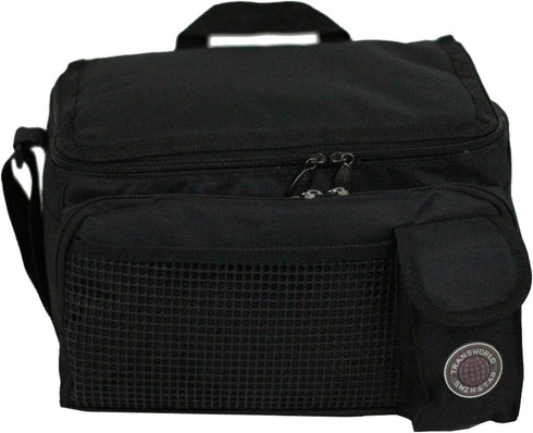 Transworld Durable Deluxe Insulated Lunch Cooler Bag (Many Colors and Size Available) (12"x10"x8 1/2", Black)...