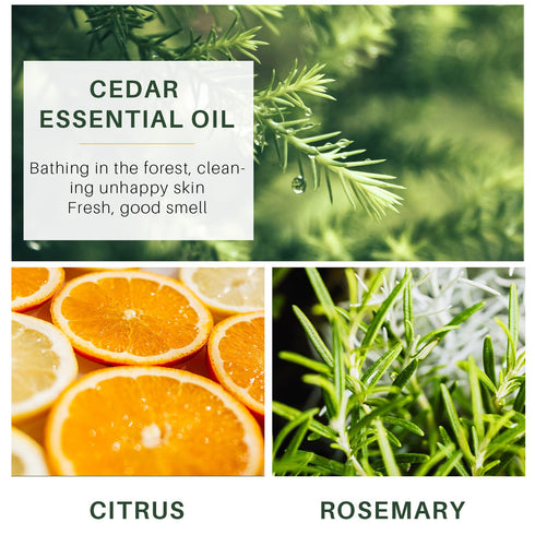 Men Soap Face Body Bathing Scrub Exfoliating Bar Handmade Shampoo Bar Clean Hydrate Soap with Citrus Cedar Essence Nourishing Dry Skin Washes Away...